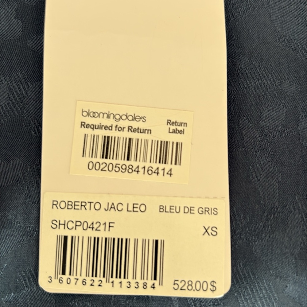 Zadig & Voltaire size XS Navy leopard printed woven silk (100% Silk). - Picture 10 of 11